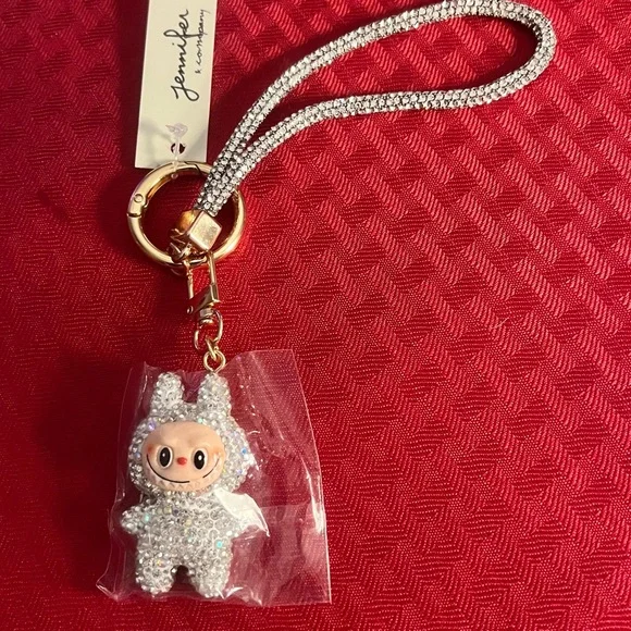 Jennifer & Co. Rhinestone Charm Keychain - Picture 1 of 2